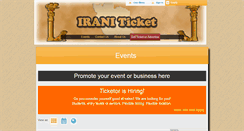 Desktop Screenshot of iraniticket.com