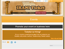 Tablet Screenshot of iraniticket.com